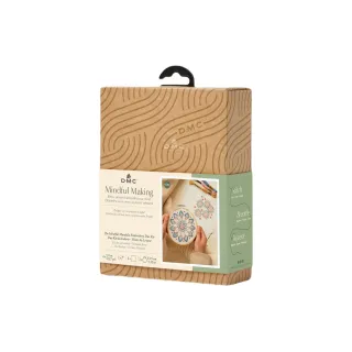 DMC Set de broderie Mindful Making Duo Mandala de fleurs, O 13.5 cm