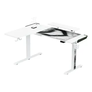 Ultradesk Table de jeu Winger Blanc