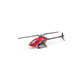 OMPHobby Hélicoptère M1 EVO Flybarless, 3D, rouge BNF