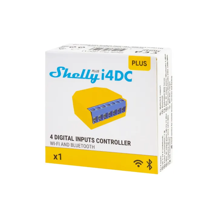 Shelly Interface de bouton-poussoir WiFi Shelly Plus I4 DC