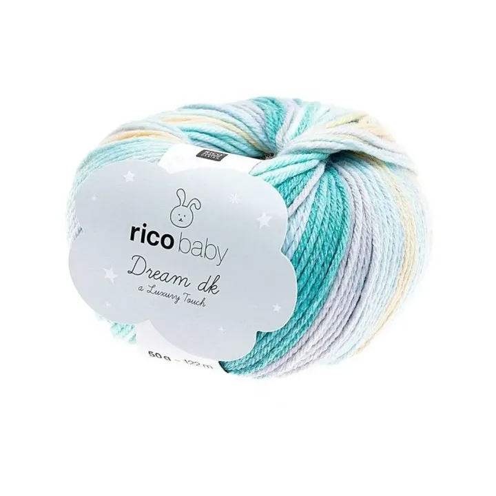 Rico Design Laine Baby Dream dk 50 g, Turquoise mix