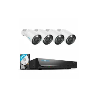 Reolink Kits de surveillance RLK8-1200B4-A disque dur de 2 To inclus