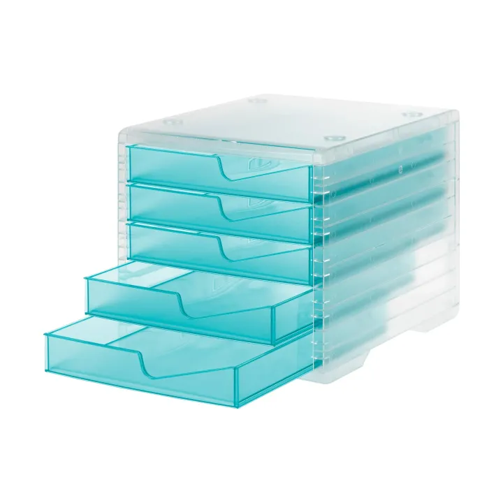 Styro Boîte à tiroirs Styroswingbox light Aqua