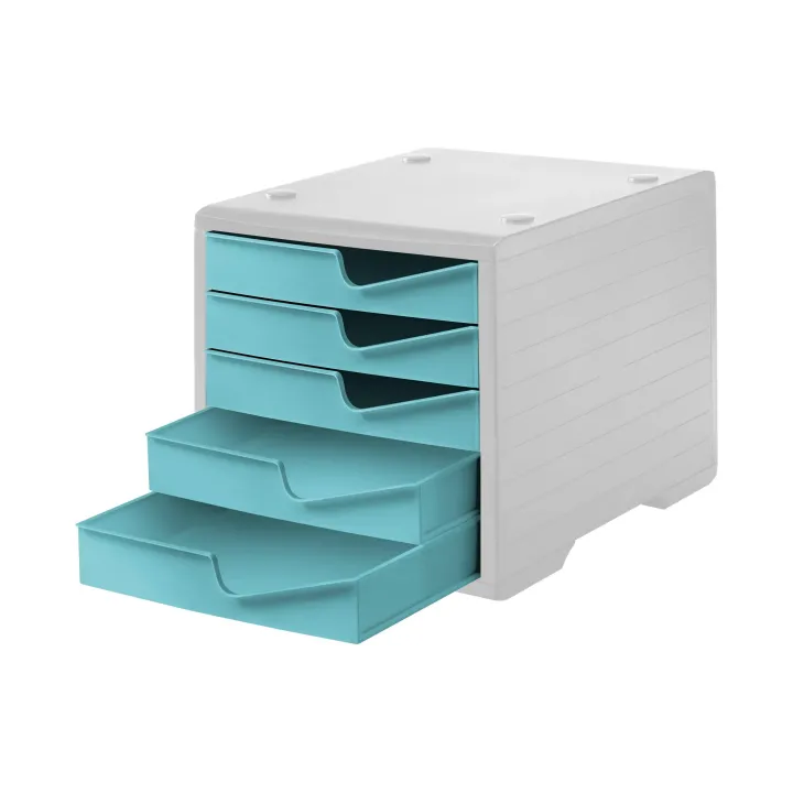 Styro Boîte à tiroirs Styroswingbox Gris clair-Aqua