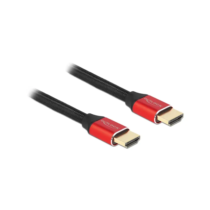 Delock Câble 8K 60Hz HDMI - HDMI, 1 m, Rouge