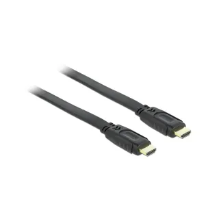 Delock Câble plat HDMI - HDMI, 1 m, Noir