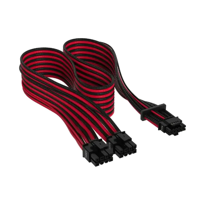 Corsair Câble Premium 12+4 broches 12VHPWR 600 W Noir Rouge