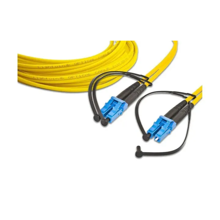 Lightwin Câble patch à fibre optique Singlemode, LC – LC, OS2, Duplex, 7.5 m