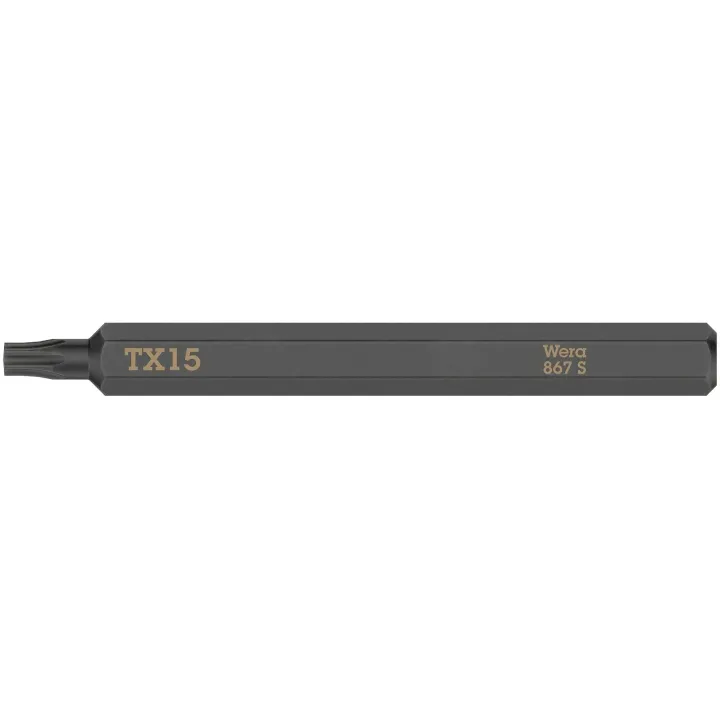 Wera Embout 867 S Torx TX15, 1 Pièce-s pièce(s)