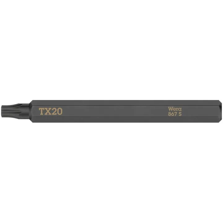 Wera Embout 867 S Torx TX20, 1 Pièce-s pièce(s)