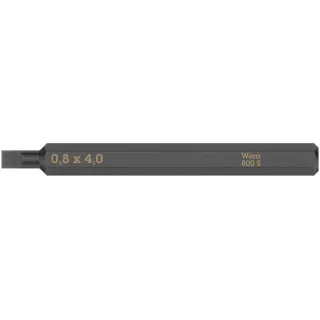 Wera Embout 800 S fente 0.8 x 4 mm, 1 Pièce-s pièce(s)