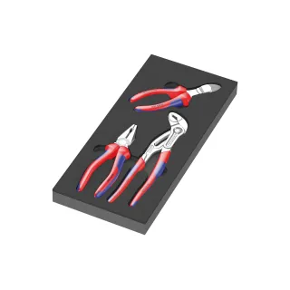 Wera Jeu de pinces Knipex 9780 Kit de garniture en mousse 1, 3 pièces