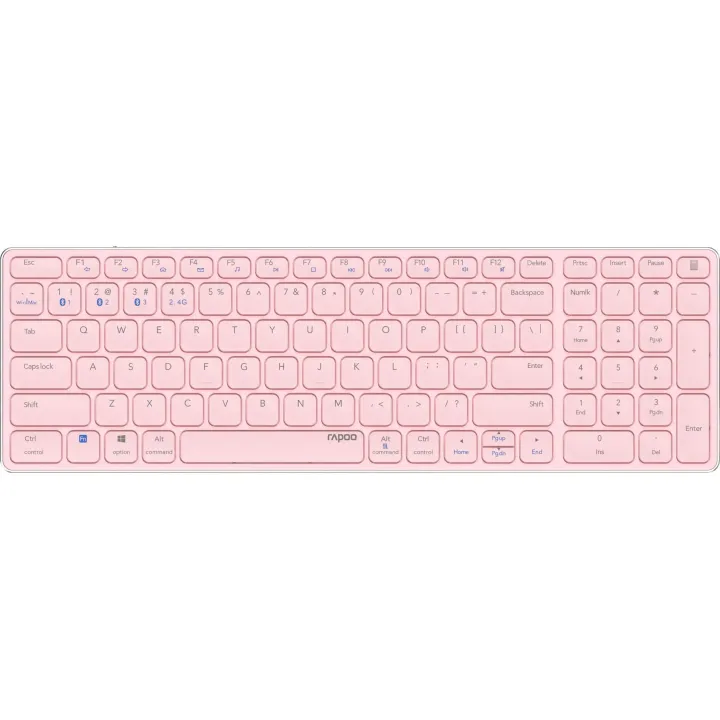 Rapoo Clavier radio E9700M ultra-mince Rose