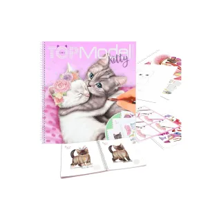 Topmodel Album d’autocollants Livre de coloriage Create your Kitty TopModel 1 Pièce-s