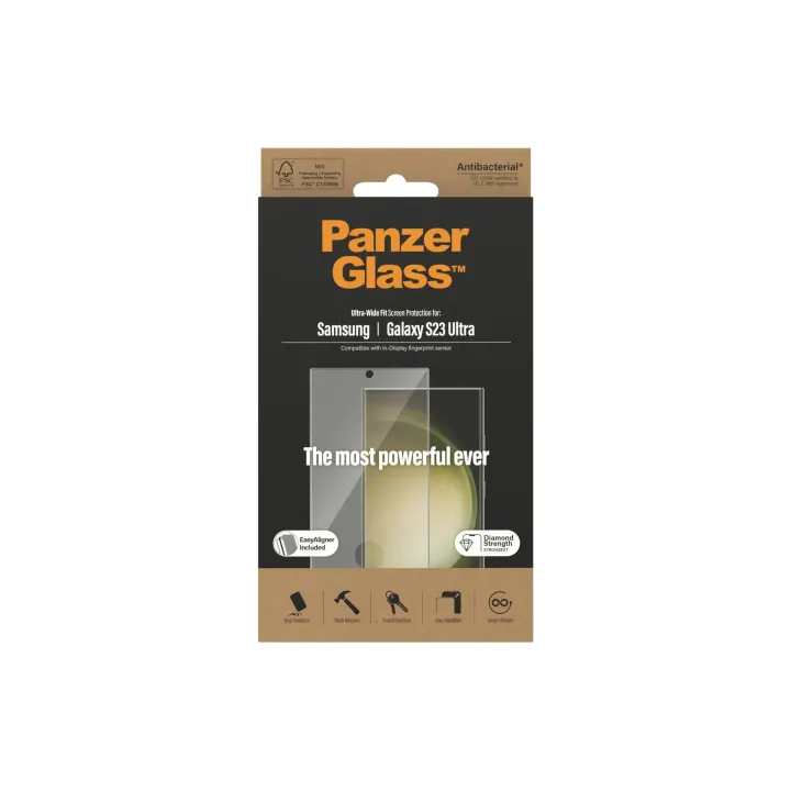 Panzerglass Protection d’écran Ultra Wide Fit S23 Ultra avec applicateur