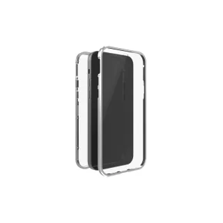 Black Rock Coque arrière 360° Glass iPhone 14 , argent