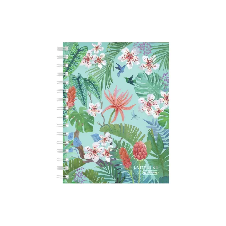 Herlitz Bloc-notes Livre à spirales Ladylike Jungle A5, 100 feuilles