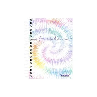 Herlitz Bloc-notes New Batik Freedom Quadrillé, 10.5 x 14.5 cm