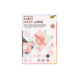 Folia Papier de fantaisie Sweet Paper Crush A4, 165 g-m², 12 feuilles