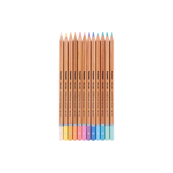 Bruynzeel Crayons de couleur Pastel 12 pièces