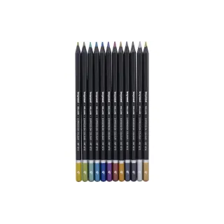 Bruynzeel Crayons de couleur Métallique 12 pièces