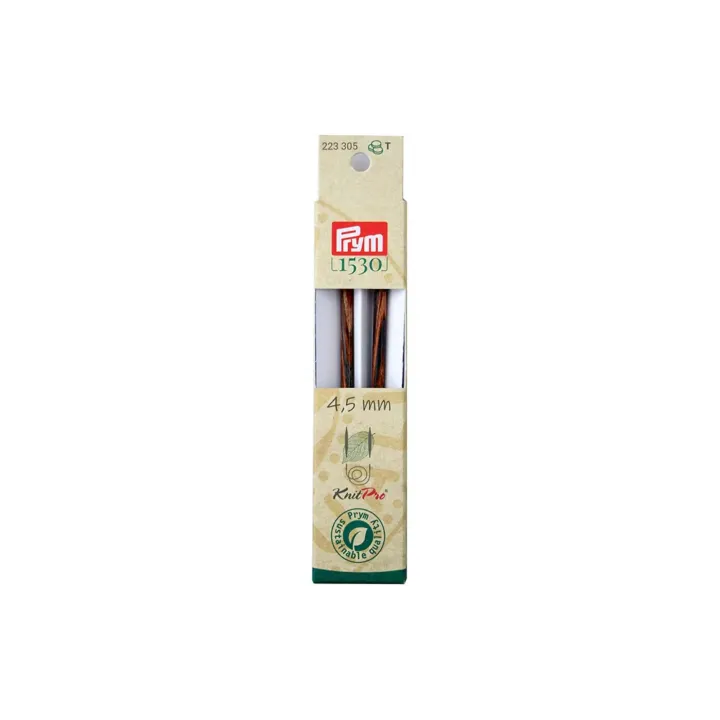 Prym 1530 Pointes daiguilles à tricoter Natural, long 4.50 mm, 11.6 cm