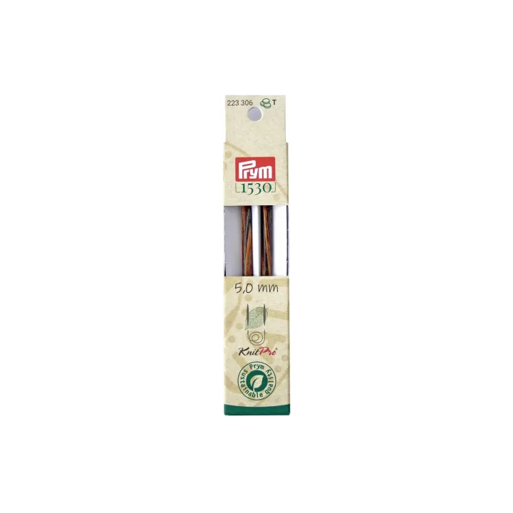 Prym 1530 Pointes daiguilles à tricoter Natural, long 5.00 mm, 11.6 cm