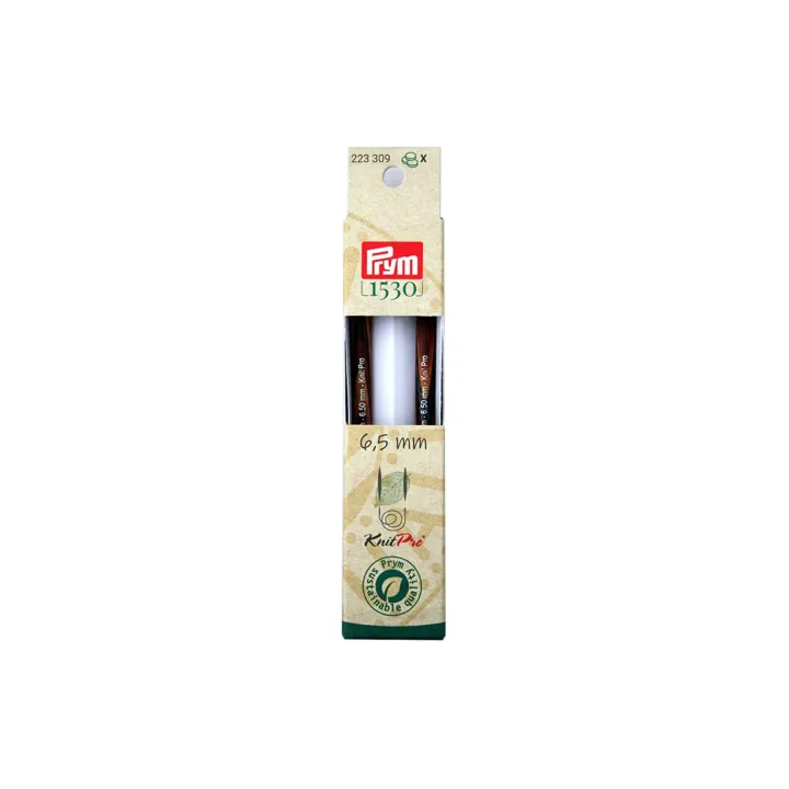 Prym Pointes daiguilles à tricoter Natural, long 6.50 mm, 11.6 cm