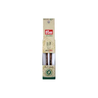 Prym 1530 Pointes daiguilles à tricoter Natural, court 4.00 mm, 8.7 cm, bois de bouleau