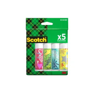 Scotch Bâton de colle Monster permanent 5 Pièce-s, Multicolore