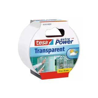 tesa Kit de bandes de réparation extra Power, Paquet de 3, Transparent