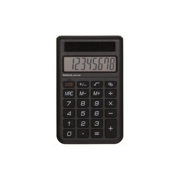 Maul Calculatrice ECO 250, 8 chiffres, noir