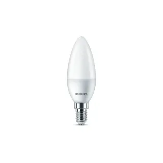Philips Bougie LED standard, E14 Set de 3 bougies blanc chaud pour remplacer 40W, nondim