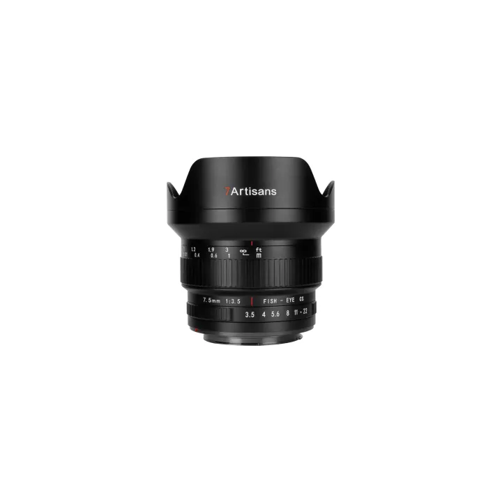 7Artisans Longueur focale fixe 7.5mm F-3.5 Ultra Wide APS-C – Canon EF