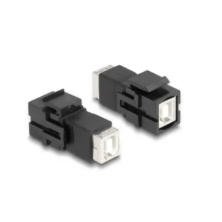 Delock Module Keystone USB 2.0, B – B, (f-f) Noir