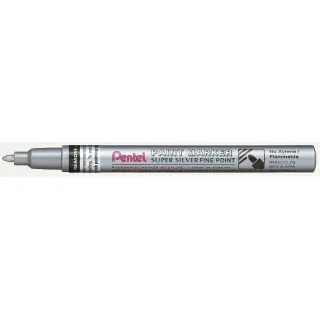 pentel Marqueur indélébile Paint 1.5 mm, Argent métallique