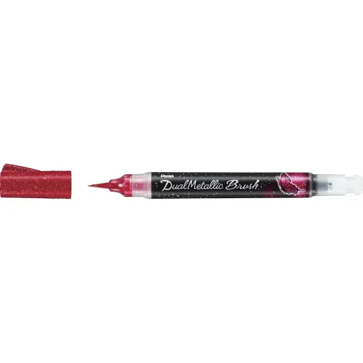 pentel Brosse métallique double Rose