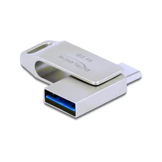 Delock Clé USB 3.2 Gen 1 USB-C + Typ-A 64 GB