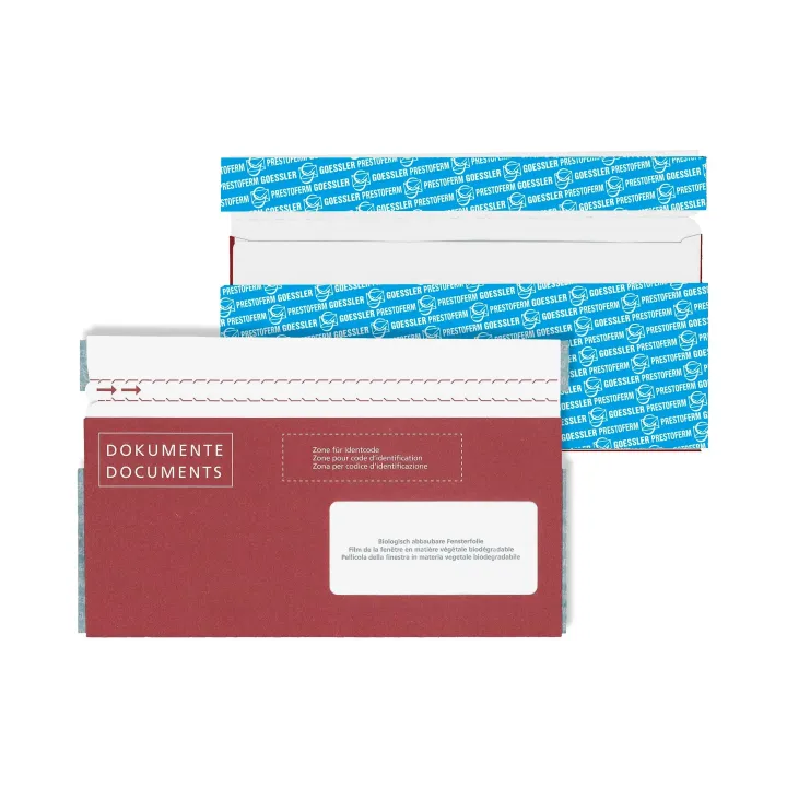 Goessler Pochette pour documents Docufix FSC C6-5 fenêtre à droite, 250 pièces