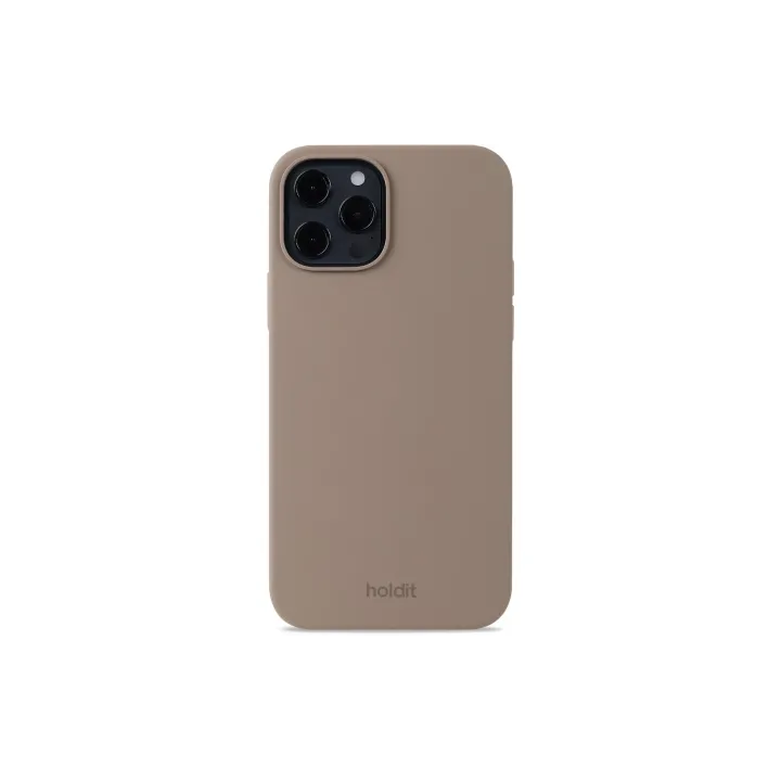 Holdit Coque arrière Silicone iPhone 12-12 Pro Mocha Brown