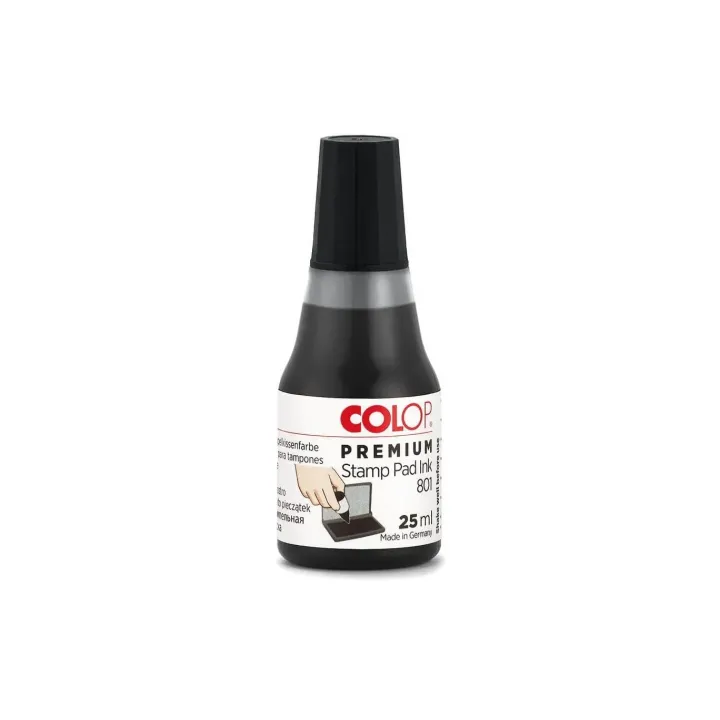 Colop Encre pour tampon 801, 25 ml, Noir