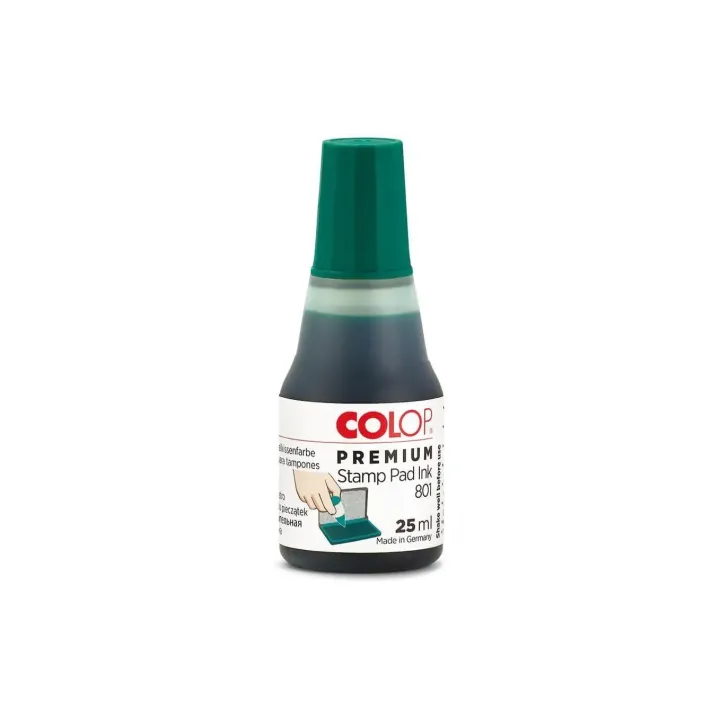 Colop Encre pour tampon 801, 25 ml, Vert