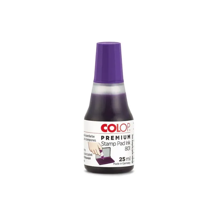 Colop Encre pour tampon 801, 25 ml, Violet