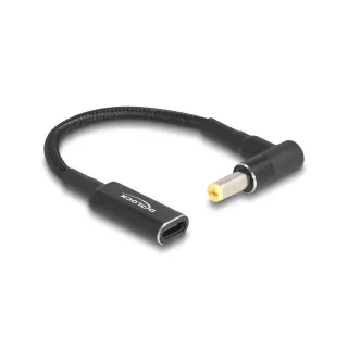 Delock Câble de chargement USB-C à Acer 5.5 x 1.7 mm angulé à 90°, 15 cm