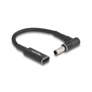 Delock Câble de chargement USB-C à Samsung 5.5 x 3 mm angulé à 90°, 15 cm