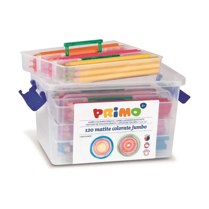 Primo Crayons de couleur Boîte décole Jumbo 120 pièces