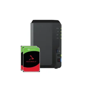 Synology NAS DiskStation DS223, 2-bay Seagate Ironwolf 12 TB