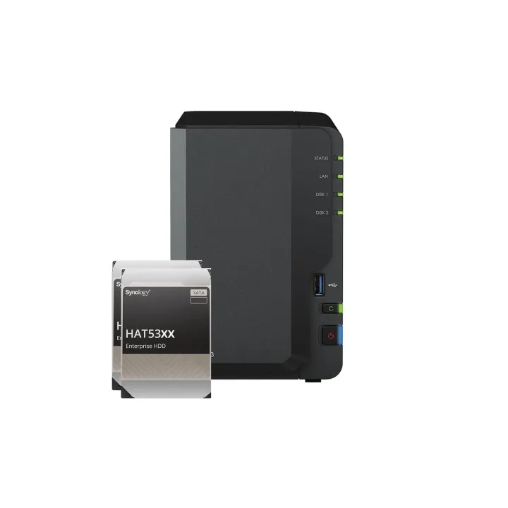 Synology NAS DiskStation DS223, 2-bay Synology Enterprise HDD 8 TB