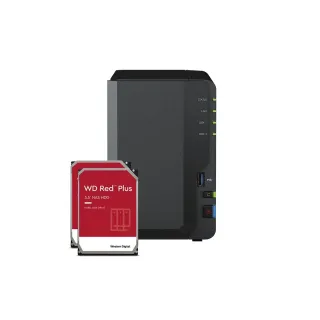 Synology NAS DiskStation DS223, 2-bay WD Red Plus 16 TB