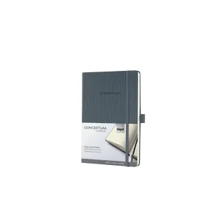 Sigel Carnet de notes Conceptum A5, À carreaux, Gris foncé